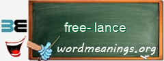 WordMeaning blackboard for free-lance